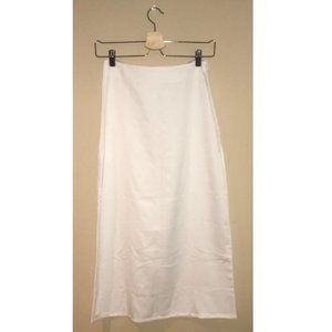 MOMOKROM (NASTY GAL) White Bias Midi Skirt